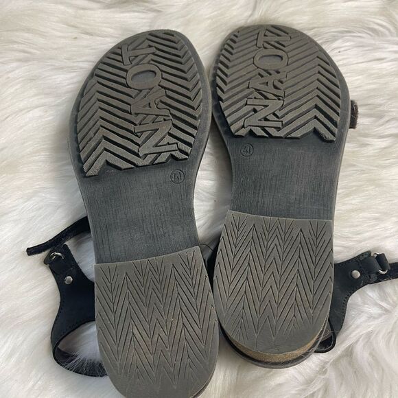 Naot Leather Buckle Brown and black ankle strap Sandal rubber soles Sizes EU - Picture 9 of 10